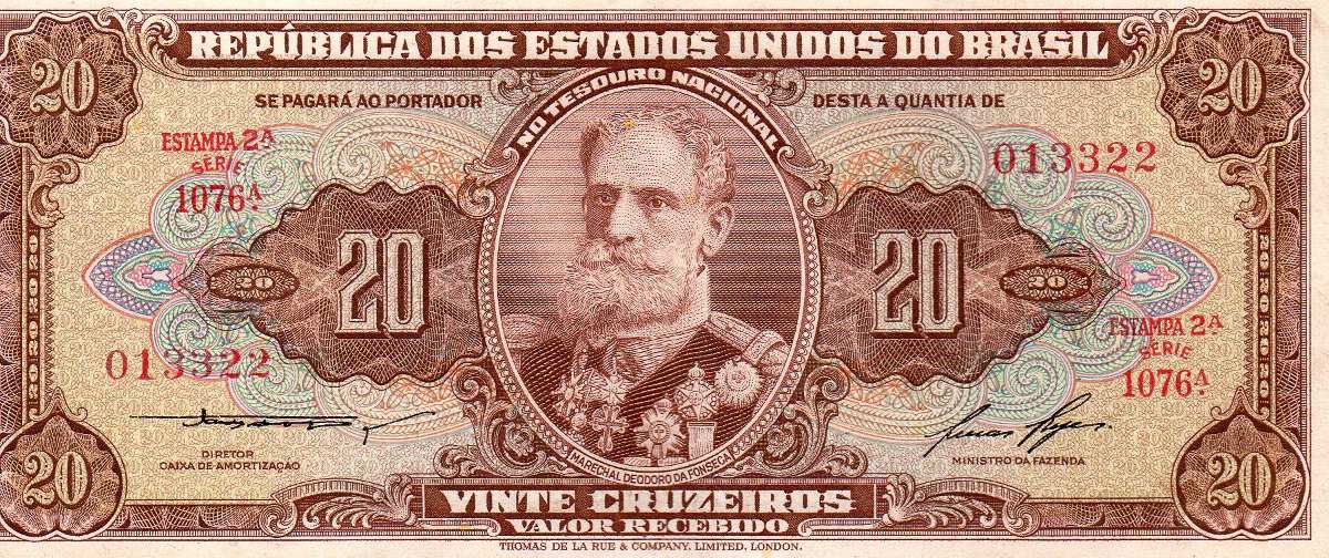 20Cruzeiros Deodoro Reproducao