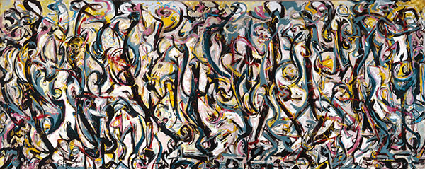 Detalhe de “mural”, de Jackson Pollock