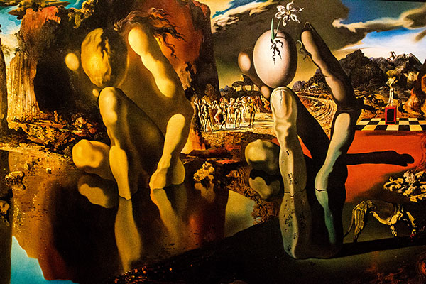 Metamorfose de Narciso, de Salvador dalí / Reprodução