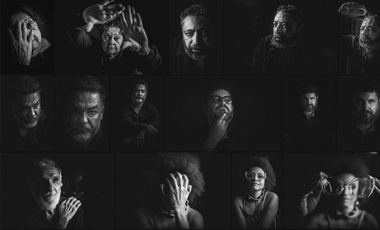 Ilustração de Heudes Régis fotografa escritores contemporâneos