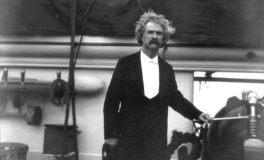 Ilustração de Mark Twain, um precursor bem-humorado da literatura moderna